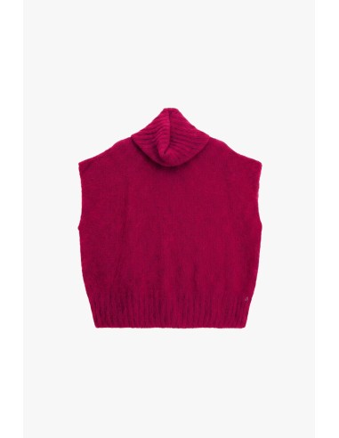 Camisola sem mangas com gola alta corte solto Dixie