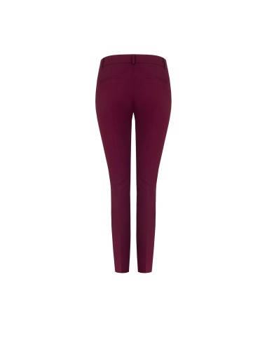 Calças skinny em scuba crepe com botão coordenado Rinascimento