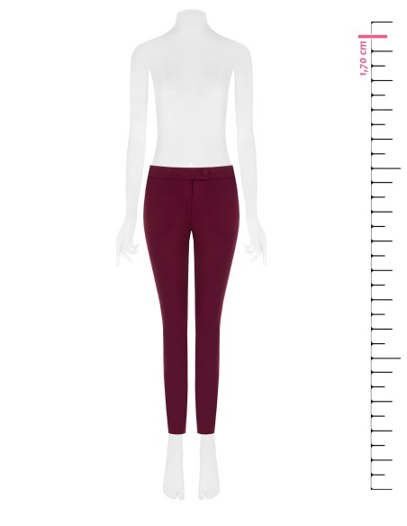 Calças skinny em scuba crepe com botão coordenado Rinascimento