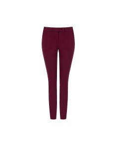 Calças skinny em scuba crepe com botão coordenado Rinascimento