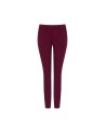 Calças skinny em scuba crepe com botão coordenado Rinascimento