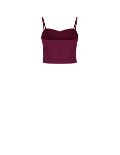 Top bustier curto em tecido técnico Rinascimento 2