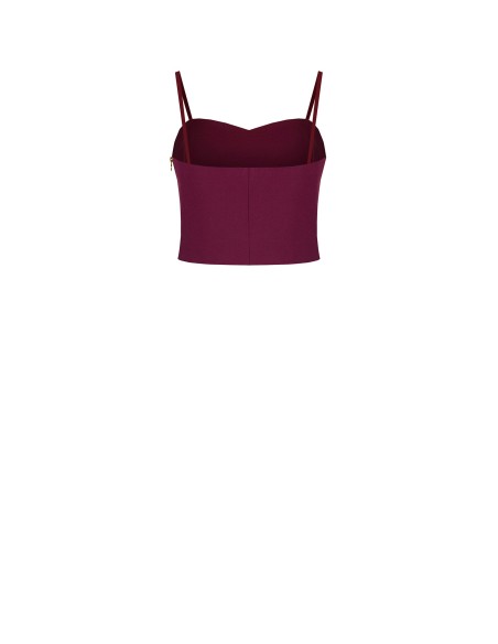 Top Bustier Curto em Tecido Técnico Rinascimento