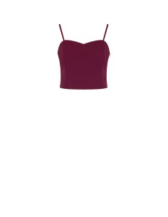 Top bustier curto em tecido técnico Rinascimento