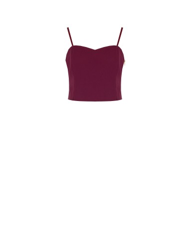 Top bustier curto em tecido técnico Rinascimento