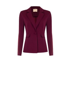 Blazer Cintado em Scuba Crepe com Botão a Condizer Rinascimento