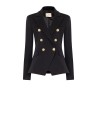 Blazer Curto Cintado em Ponto Milano Rinascimento