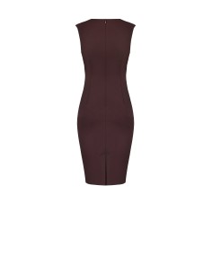 Vestido tubinho drapeado em Punto Milano Rinascimento 2