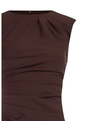 Vestido Tubinho Drapeado Em Ponto Milano Rinascimento