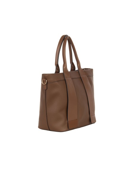 Tote bag de design essencial em pele sintética com alça removível Rinascimento