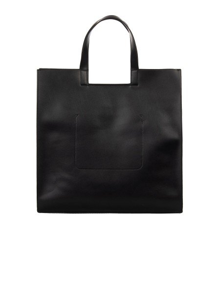 Maxi Mala Shopper em Pele Sintética com Alça Removível e Pendentes Decorativos Rinascimento