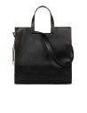 Maxi Mala Shopper Em Pele Sintética Com Alça Removível E Pendentes Decorativos Rinascimento