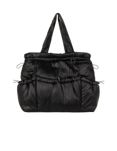 Mala shopper com efeito acolchoado tipo pluma Rinascimento