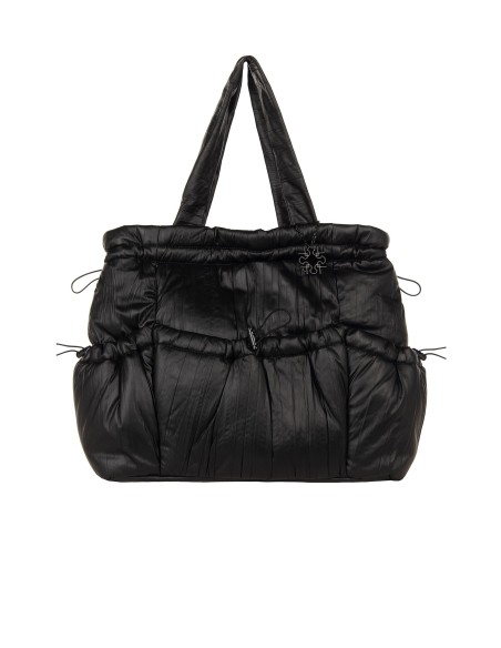 Mala shopper com efeito acolchoado tipo pluma Rinascimento