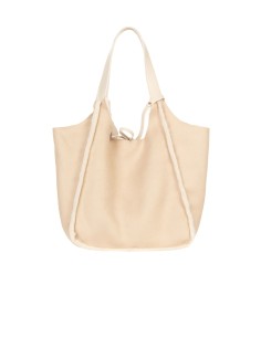 Maxi mala shopper em pele sintética tipo montone com necessaire interna Rinascimento 2