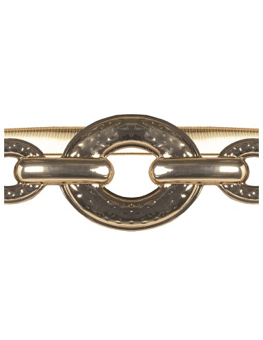 Cinto Em Metal Elástico Com Fivela Martelada Rinascimento