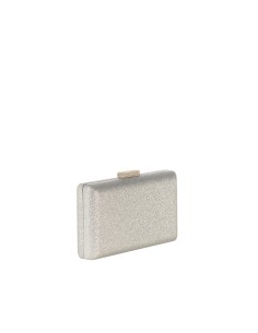 Clutch rígida com fecho em glitter e alça de corrente Rinascimento 2