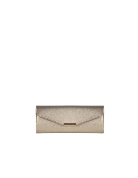 Clutch com glitter e alça de corrente Rinascimento