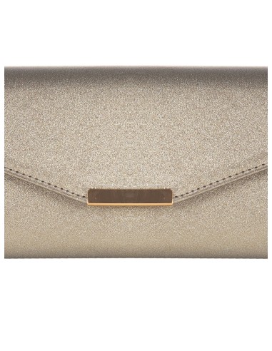 Clutch com glitter e alça de corrente Rinascimento