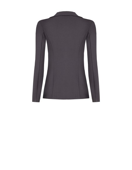 Blazer de duplo abotoamento em scuba crepe Rinascimento