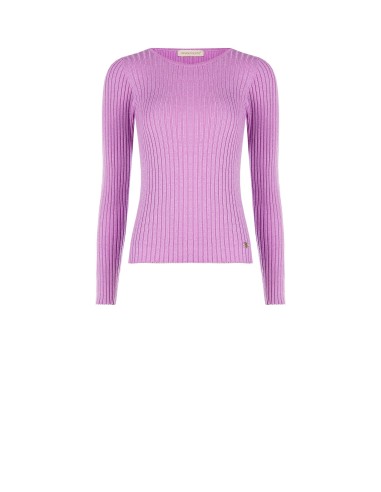 Camisola Justa Canelada com Lurex e Plaqueta com Logótipo RR Rinascimento