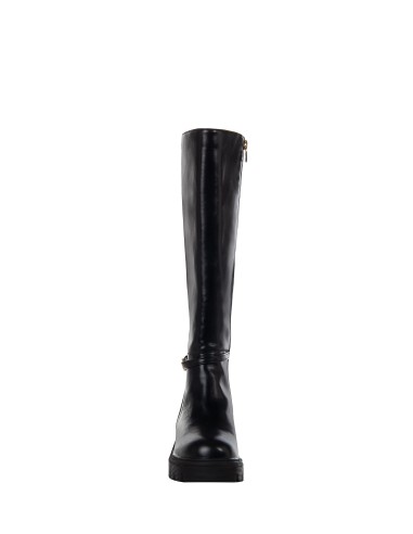Botas Chunky Com Tira Cruzada E Plaqueta Com Logótipo Rr Rinascimento
