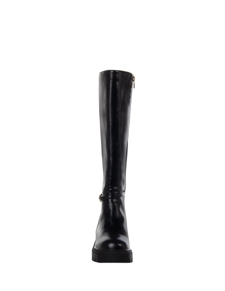 Botas Chunky Com Tira Cruzada E Plaqueta Com Logótipo Rr Rinascimento