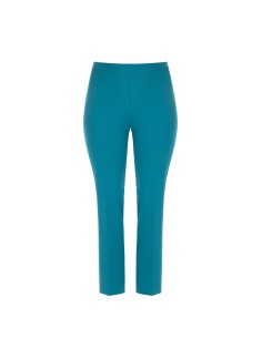 Calças Curvy de Corte Direito em Scuba Crepe com elástico na parte de trás Rinascimento Curvy