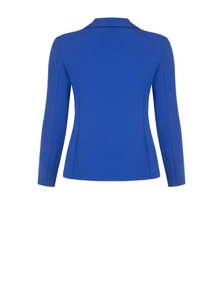 Blazer Curvy Cintado Em Scuba Crepe Com Botões A Condizer Rinascimento Curvy