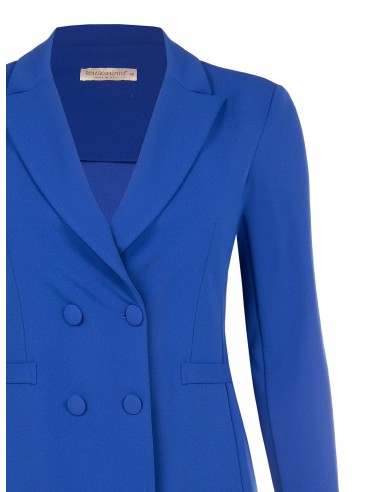 Blazer Curvy Acinturado em Scuba Crepe com Botões Coordenados Rinascimento Curvy