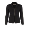 Blazer Curvy Entalhado em Scuba Crepe com Fecho de Correr e Logótipo Rr Rinascimento Curvy