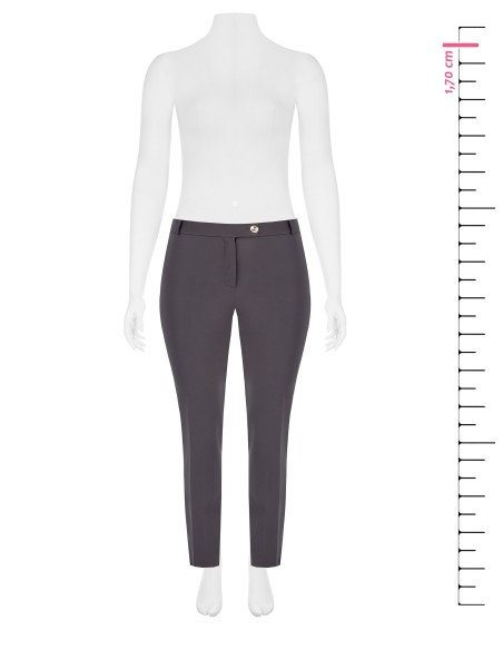 Calças cigarette cropped em tecido bi-stretch com elástico atrás Rinascimento Curvy
