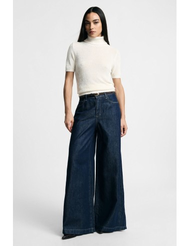 Jeans de Perna Larga com Cinco Bolsos Please