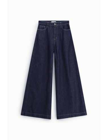 Jeans de perna larga com cinco bolsos Please