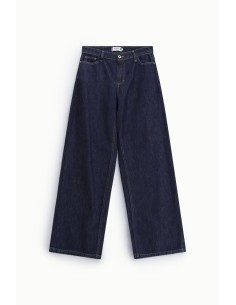 Jeans De Perna Larga Com Costuras Em Contraste Please 2