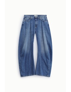 Jeans de Perna Larga com Pences Frontais Please 2