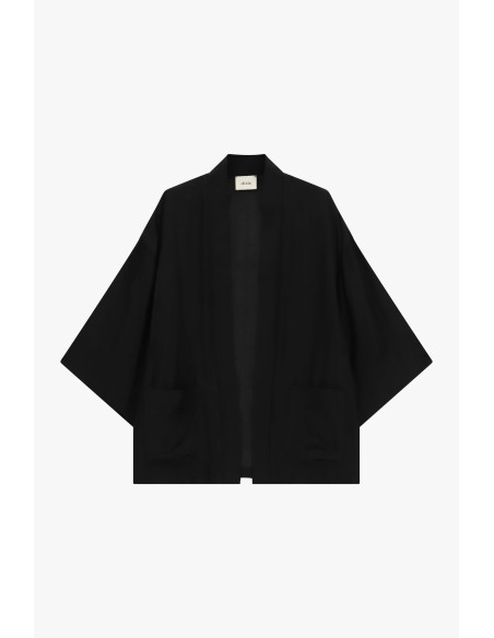 Blazer Kimono de corte amplo com bolsos frontais Dixie