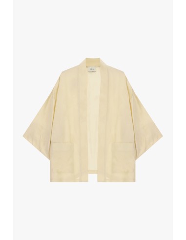 Blazer Kimono Corte Amplo com Bolsos Frontais Dixie