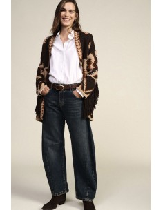 Jeans de corte balloon com perna ampla Dixie