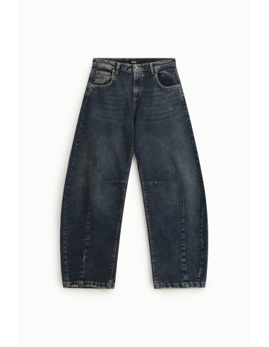 Jeans de corte balloon com perna larga Dixie