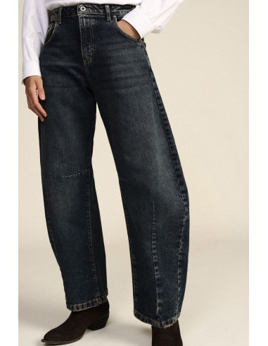 Jeans de Corte Balloon de Perna Larga Dixie