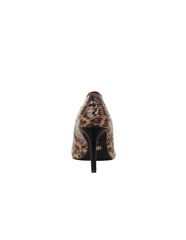 Décolleté stiletto salpicado, coberto de lantejoulas transparentes Rinascimento