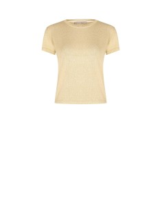 T-Shirt Justa Canelada em Lurex Rinascimento