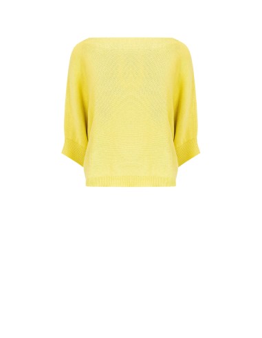 Camisola oversize em algodão com mangas morcego Rinascimento