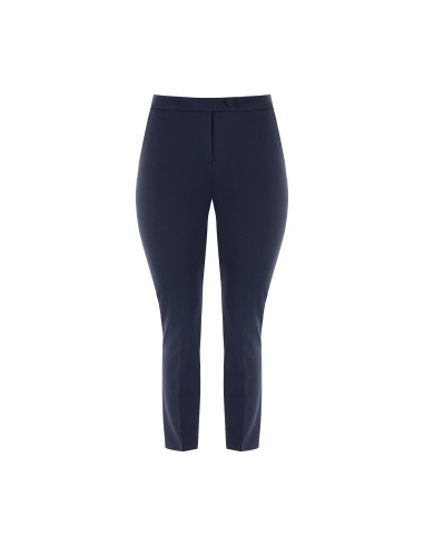 Calças Curvy Cigarrete em Scuba Crepe com Elástico atrás Rinascimento Curvy