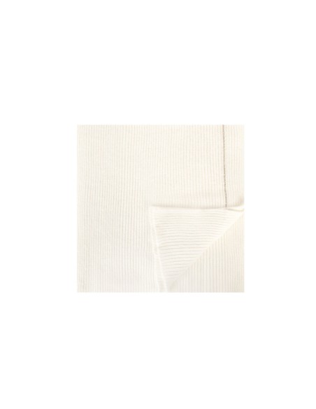 Cachecol em mistura de viscose e angorá com decoração em lurex Rinascimento