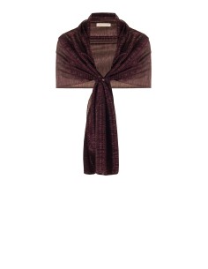 Estola/Cobertura para Ombros em georgette plissada com Lurex Rinascimento