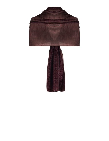 Estola para ombros em georgette plissado com lurex Rinascimento