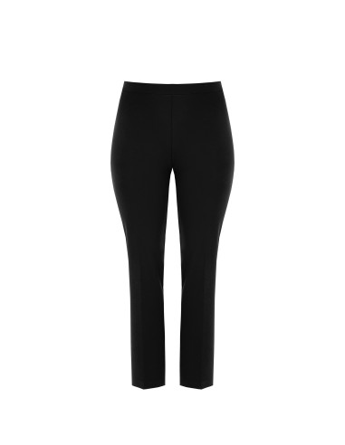Calças Curvy Direitas em Scuba Crepe com Elástico Atrás Rinascimento Curvy
