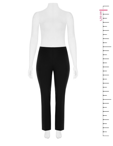 Calças Curvy Retas em Scuba Crepe com Elástico nas Costas Rinascimento Curvy